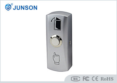 Zinc Alloy Small Door Exit Button With Back Box ,  No / Com Contact