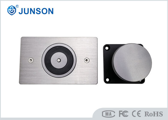 12V/24V DC संचालन के लिए मैनुअल रिलीज बटन के साथ 304 स्टेनलेस स्टील विद्युत चुम्बकीय दरवाजा होल्डर