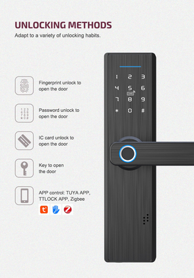 गृह सुरक्षा फ़िंगरप्रिंट स्मार्ट दरवाज़ा बंद वाईफ़ाई पासवर्ड कार्ड तुया होटल स्मार्ट लॉक